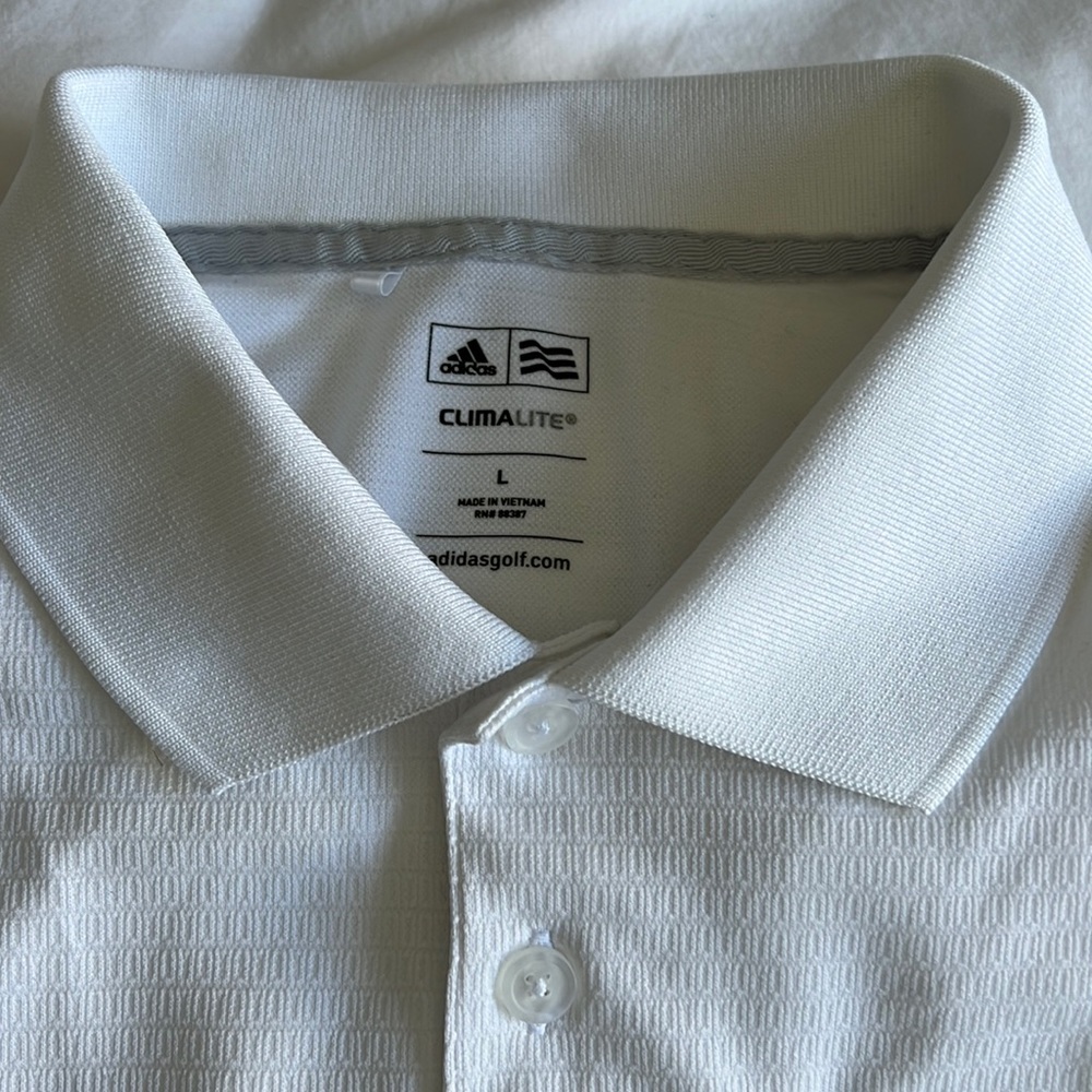 Adidas golf polo - white with a nice patterned body